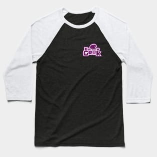 Because Geek Logo Purple - Pocket Area Baseball T-Shirt